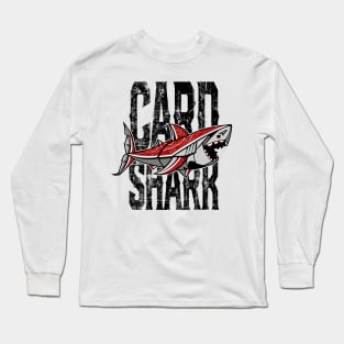 Card Shark - Black Long Sleeve T-Shirt